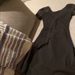 Black skater skirt dress